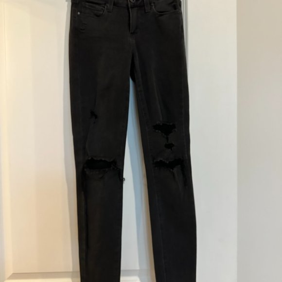 Paige Verdugo Ankle Skinny Jean size 24 Black - Picture 3 of 7